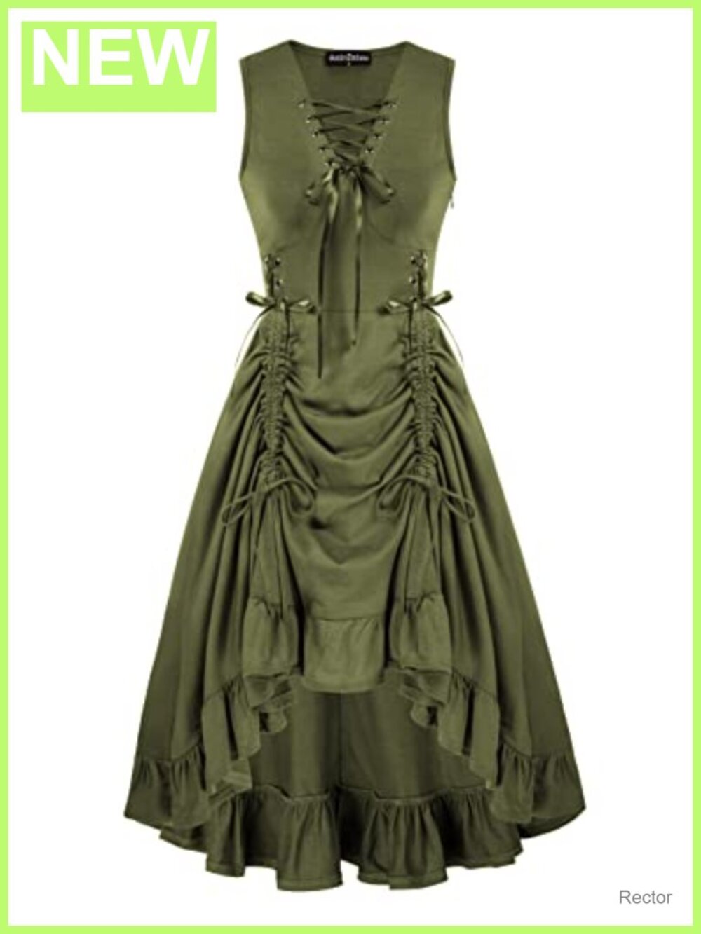 Renaissance Steampunk Lace Up Dress Gothic Pirate Costume